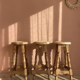Solid wood bar stool