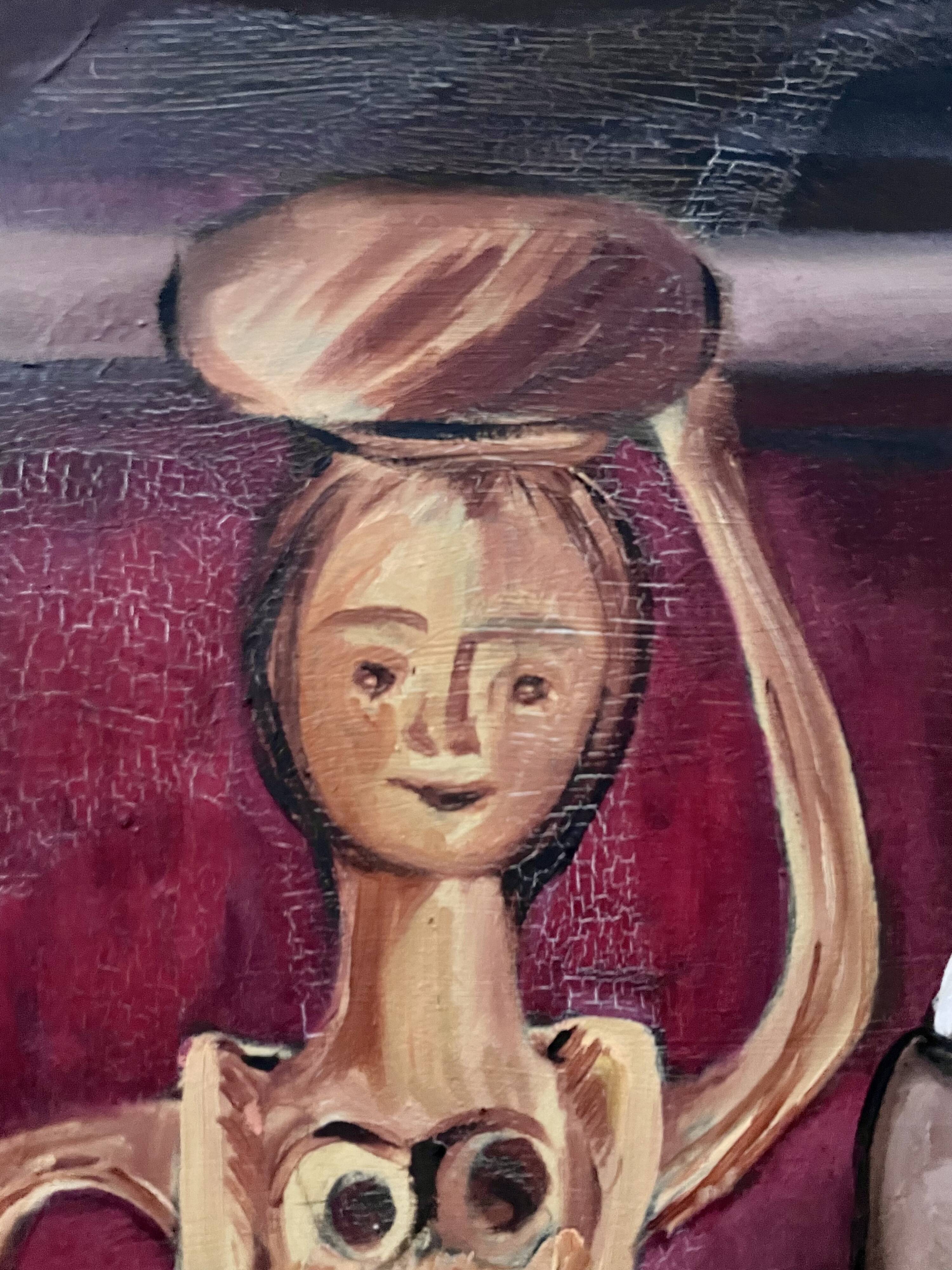 Vintage painting, still life