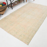 5x9 cream & beige oriental vintage rug 157x268cm