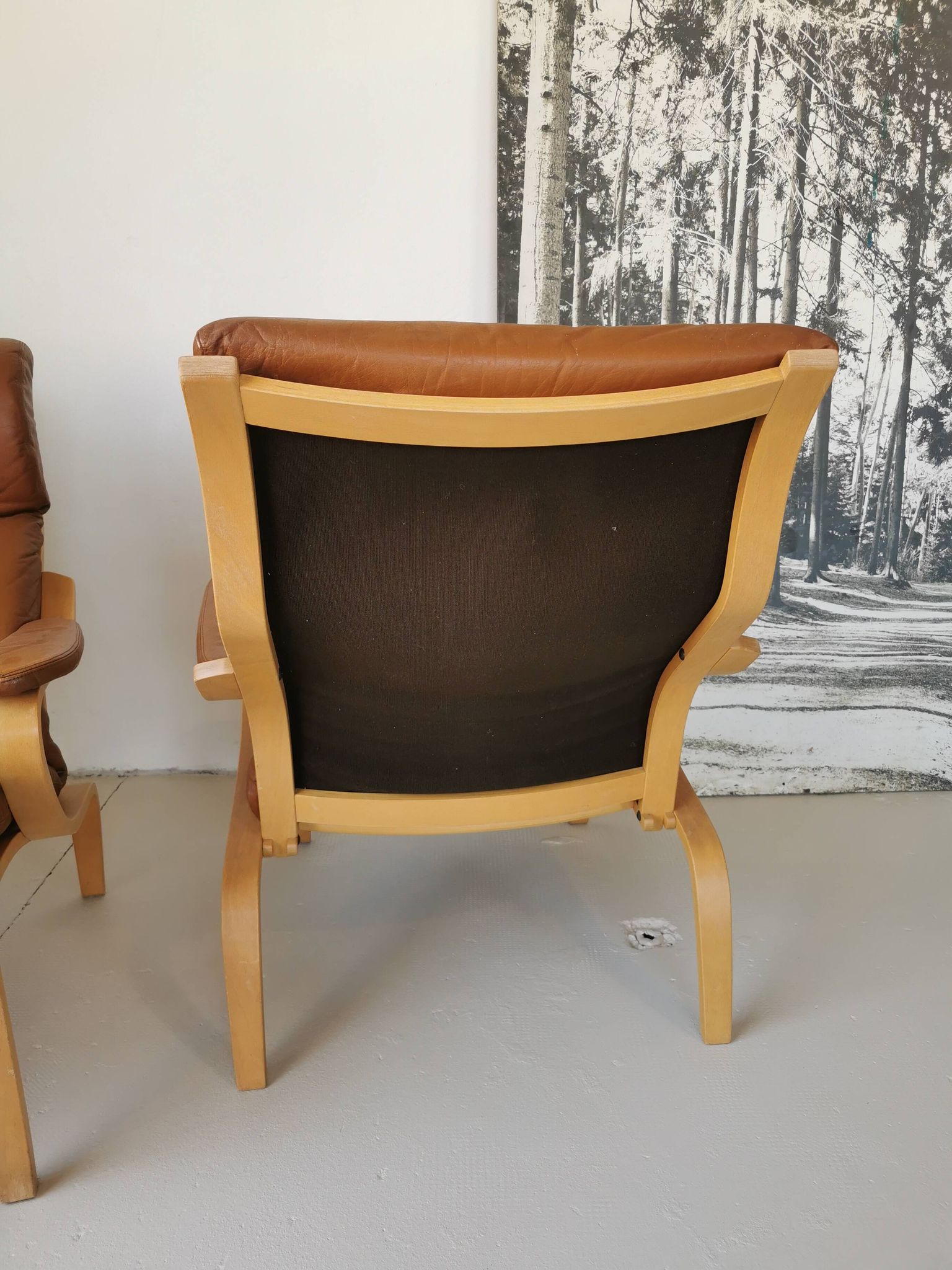 Paire de fauteuils scandinaves vintage