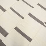 Beige & Gray Ethnic Kilim Rug, 225x276Cm