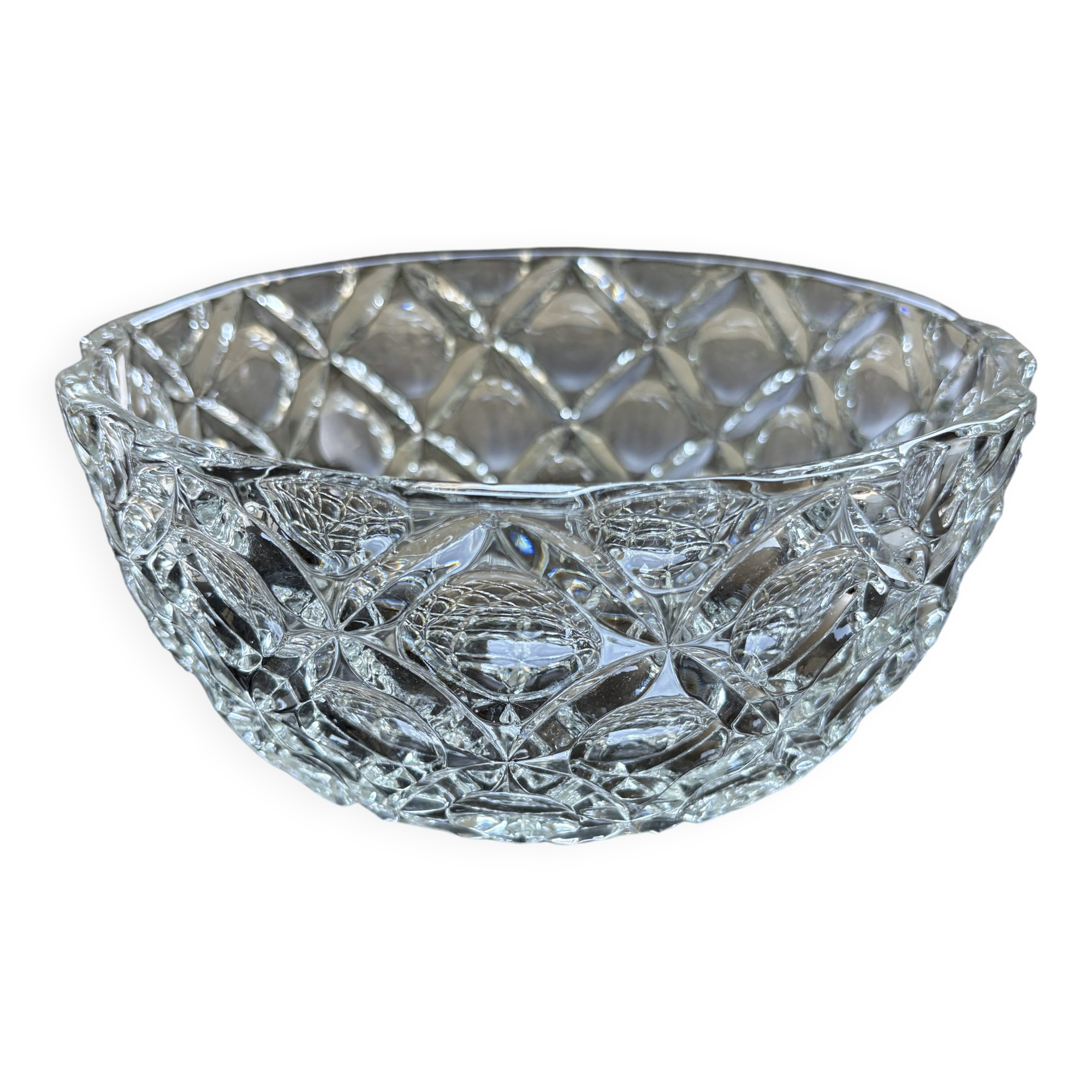 Crystal salad bowl