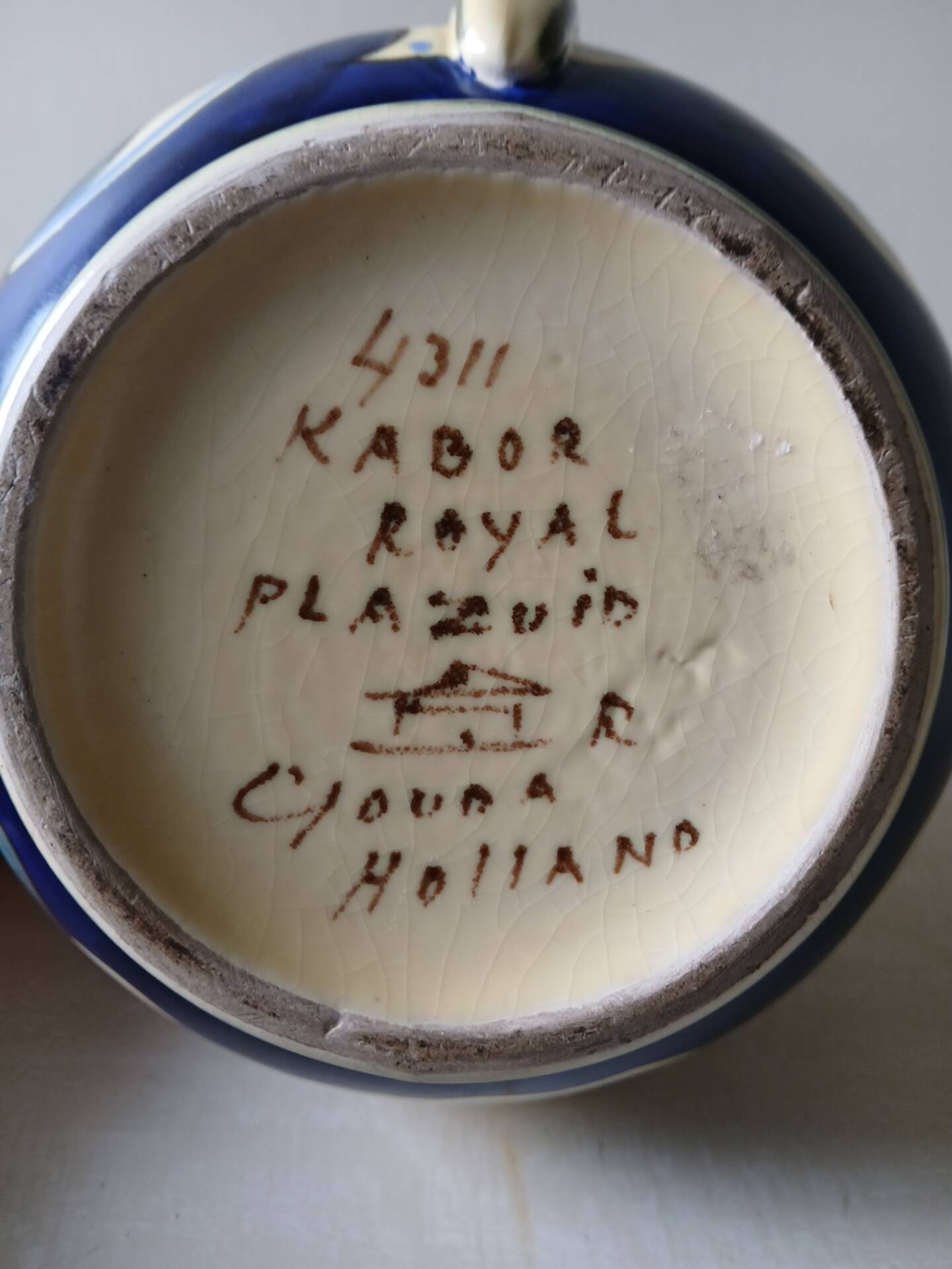 Royal Plazuid Gouda Holland pitcher – Kabor décor – 1950s