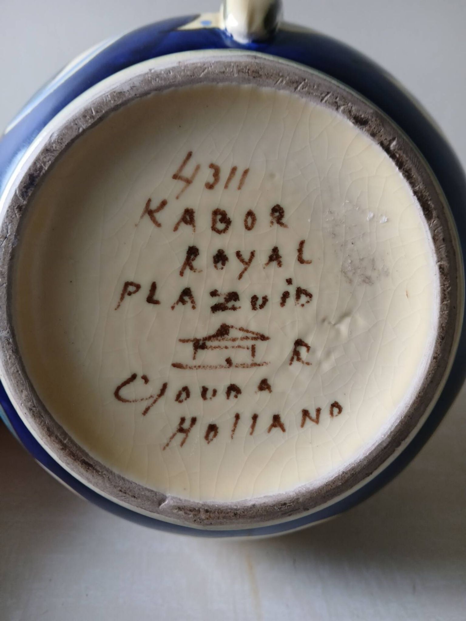 Royal Plazuid Gouda Holland pitcher – Kabor décor – 1950s