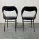Paire de fauteuils Louis Paolozzi noir