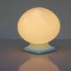 Large mid-century modern pale blue bathroom sconce from Ifö