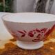Earthenware bowl with floral decoration