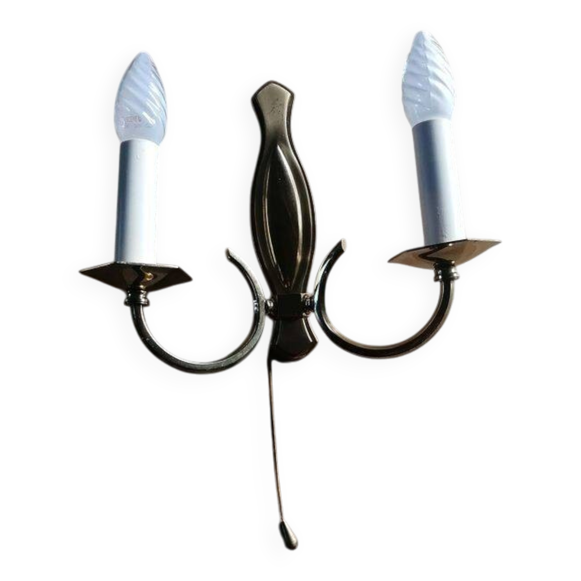 Vintage Empire style gold-plated brass wall sconce