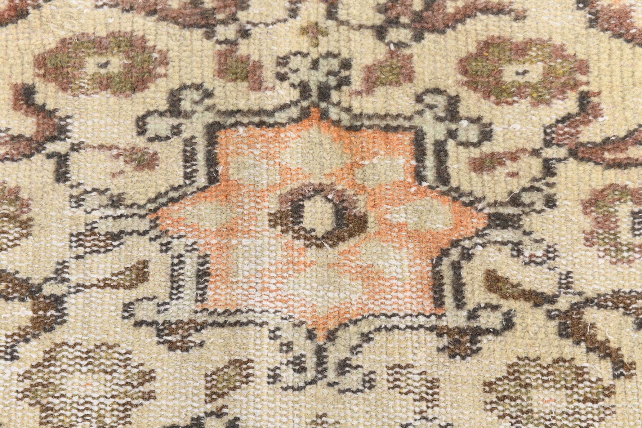 5x9 Peach Orange Antique Vintage Rug 166x263Cm SK 24342