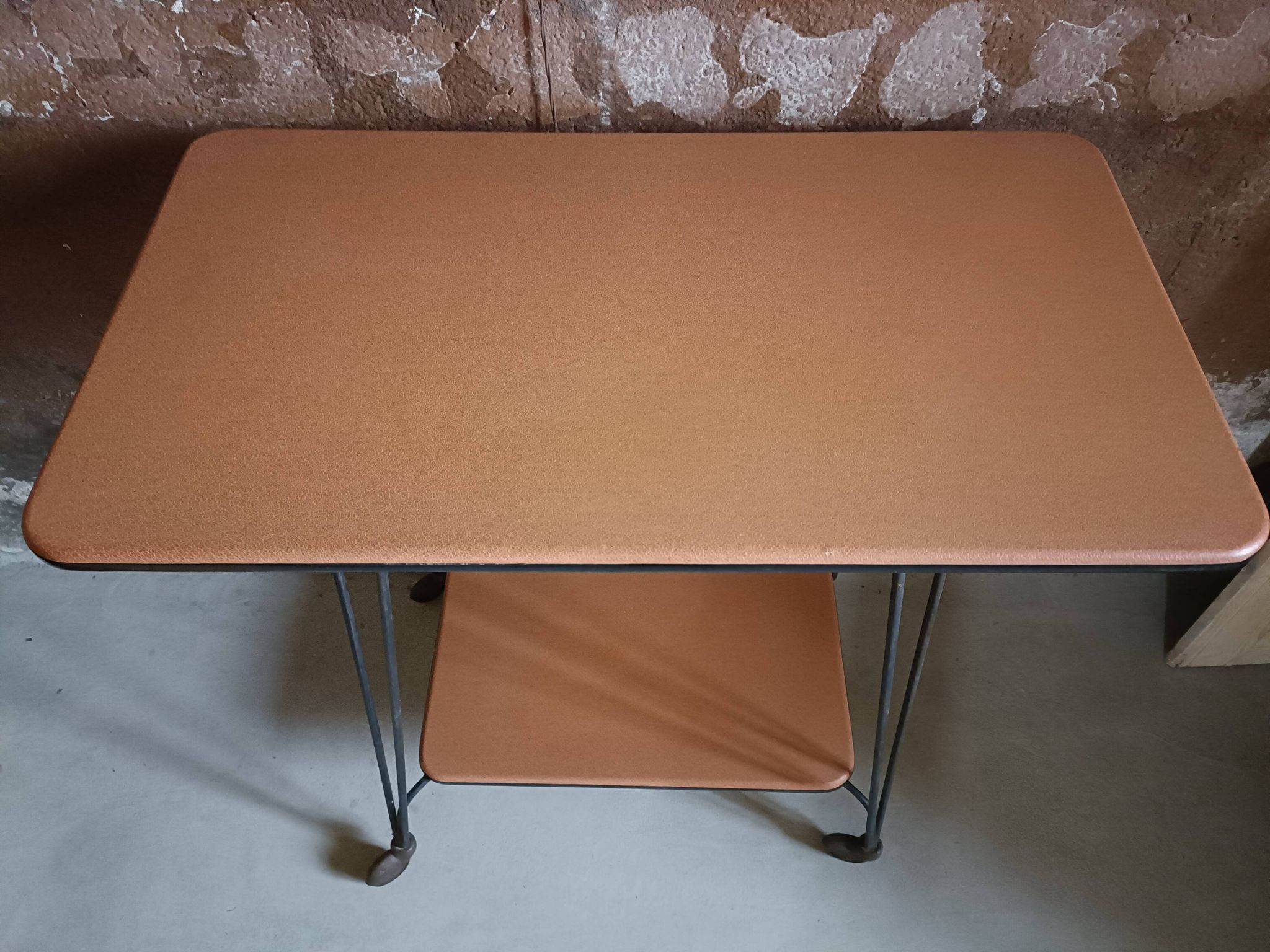 Side table, wheeled serving trolley