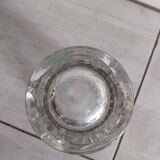 Vase en cristal taillé à décor de fleurs