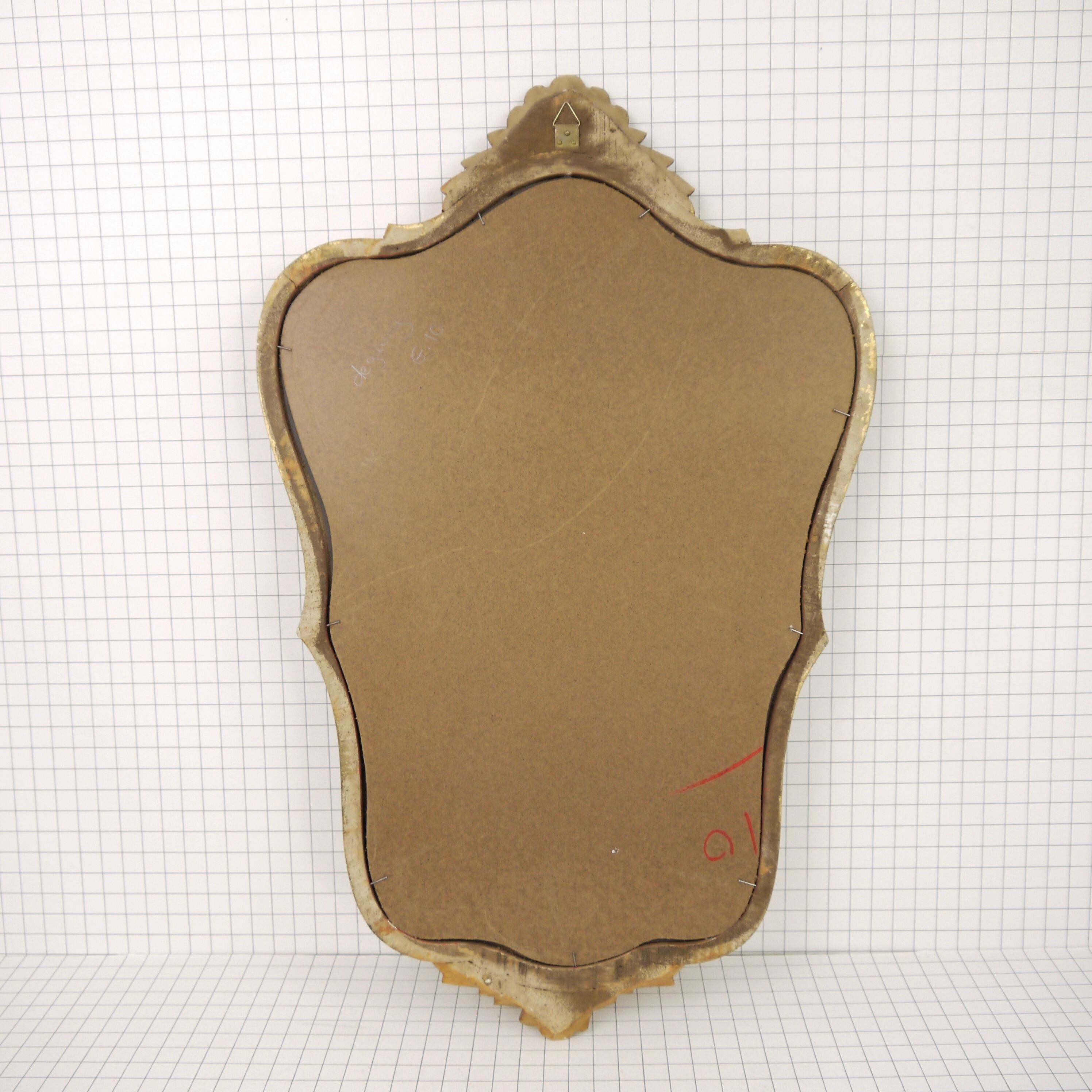 Gilded wood mirror 67x42cm