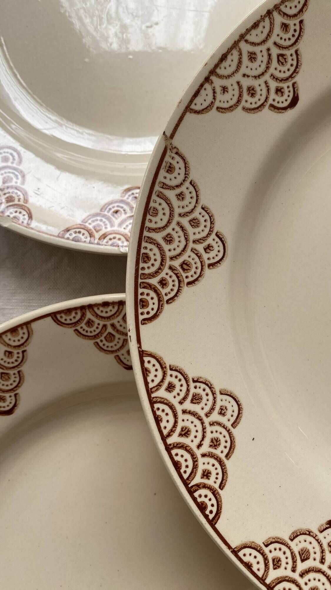 Art Deco flat plates St Amand