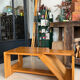 Table Basse Architecturale en Orme Massif vintage – Maison Regain
