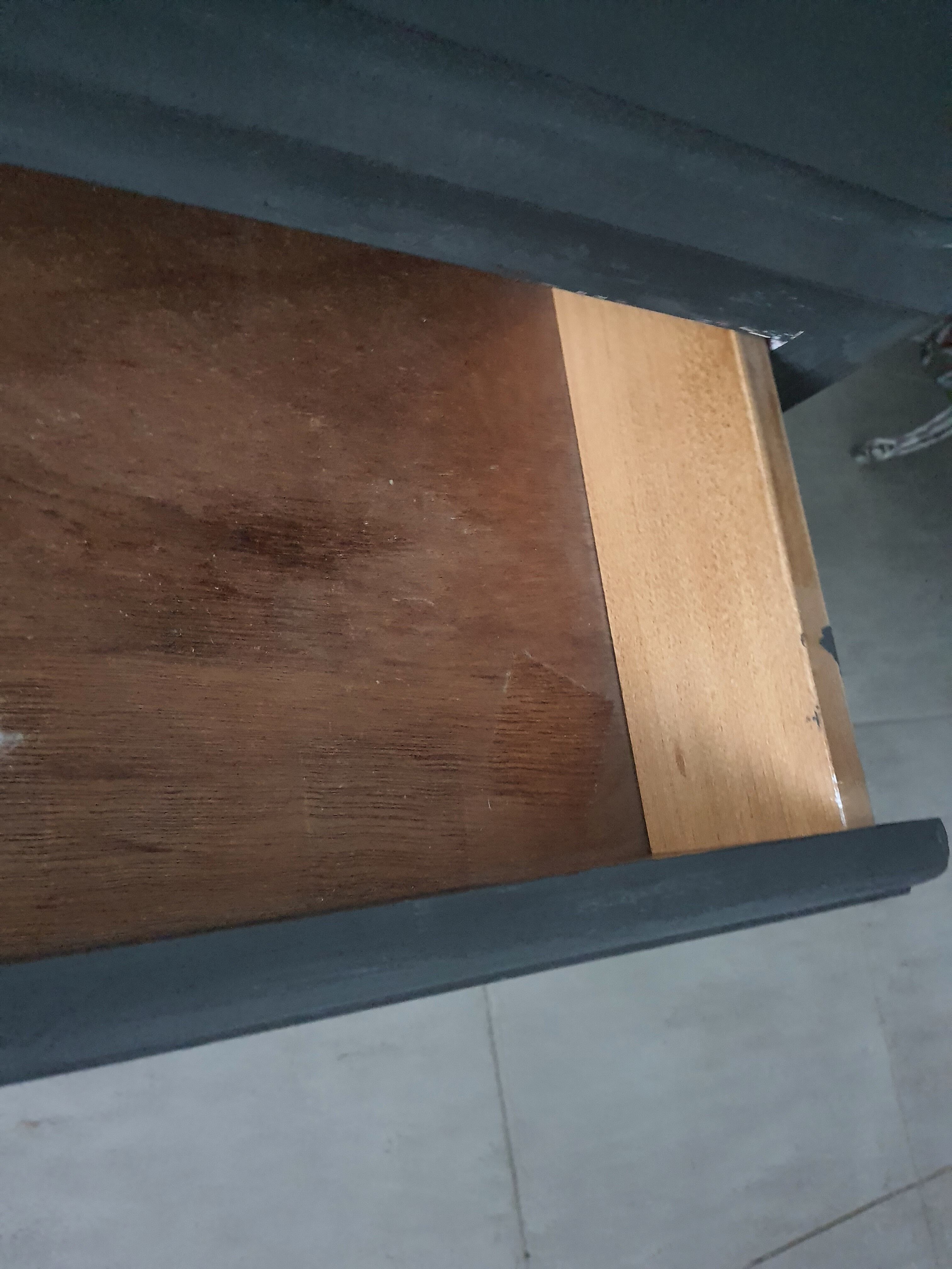 Chest of drawers dark gray limed spirit