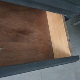 Commode esprit chaulé gris foncé