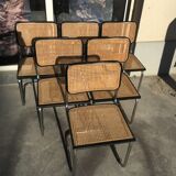 Suite of 6 chairs CESCA B32 by Marcel Breuer