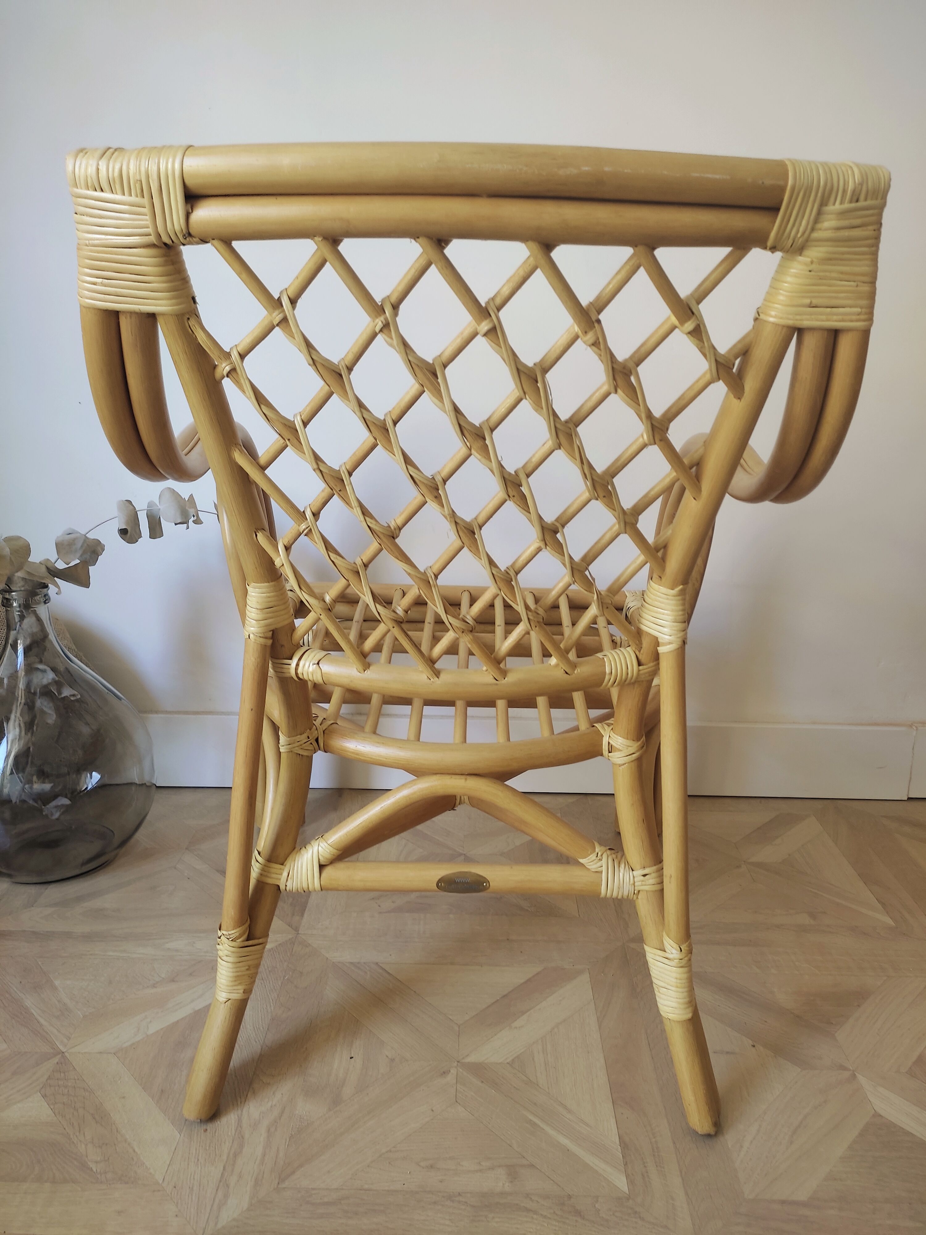 Rattan armchair