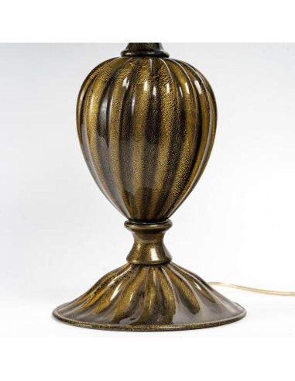 Paire de lampes de table en verre de Murano, Italie, 1950.