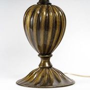 Paire de lampes de table en verre de Murano, Italie, 1950.