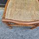 Chaise ancienne en bois et canage