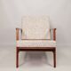 Fauteuil Scandinave Vintage Avec Coussins Rembourrés Bouclè Design Mid Century
