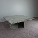 Modern mid-century granite coffee table
