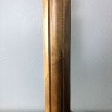 Wooden and brass lamp foot