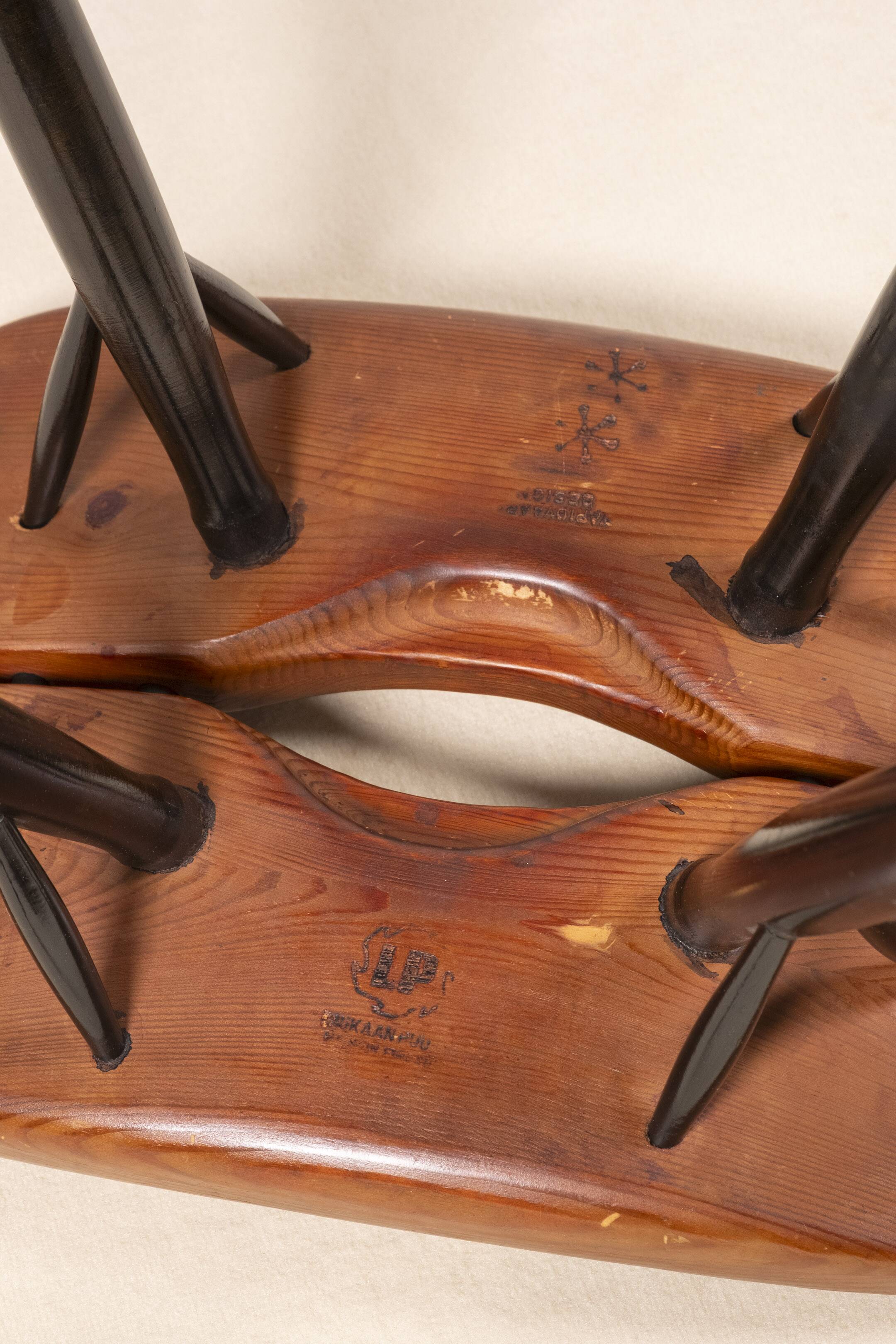Early Pirkka Stool by Ilmari Tapiovaara for Laukaan Puu, 1950s
