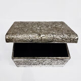 Decorated hammered metal box
