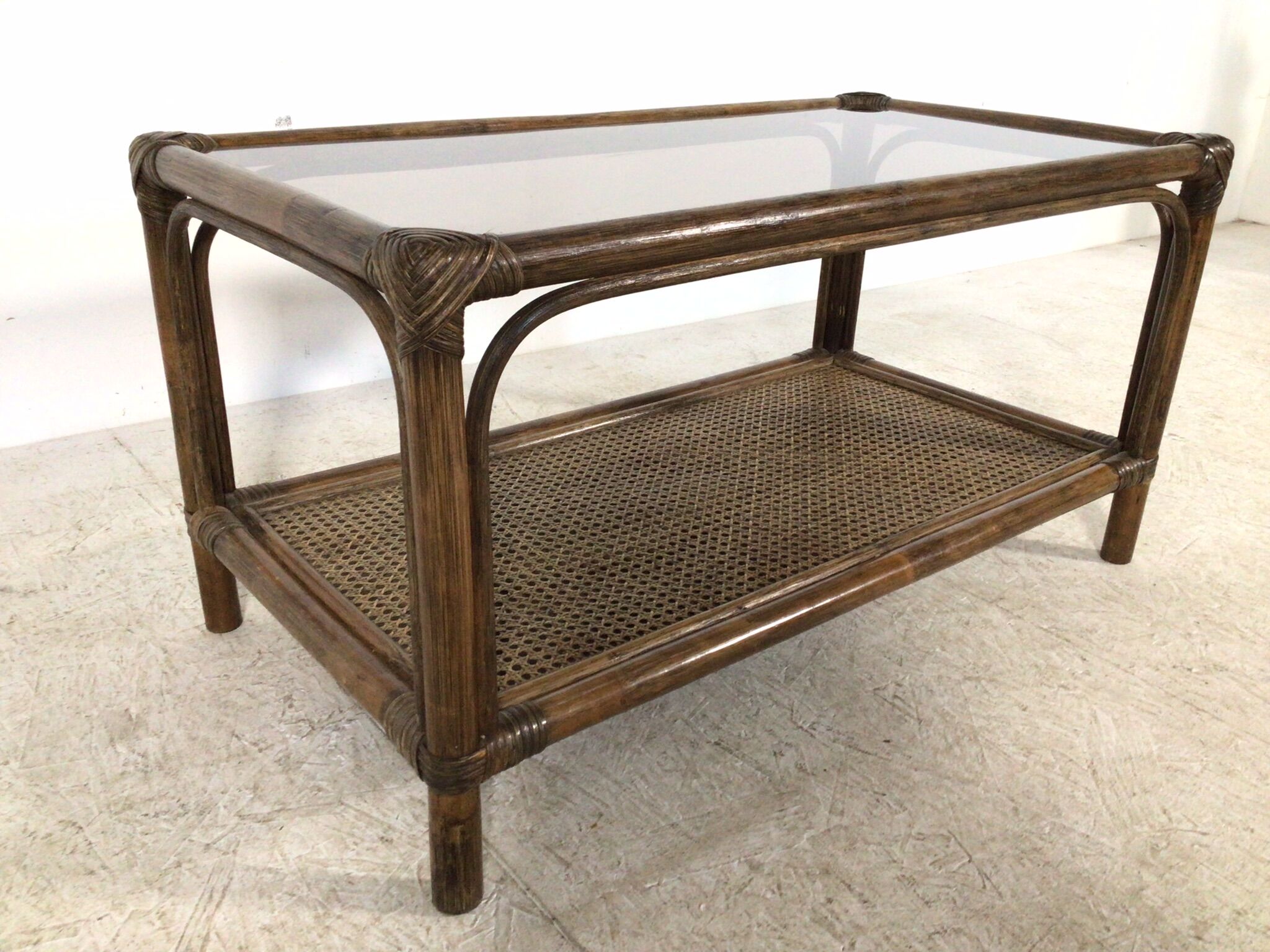 rattan coffee table