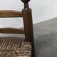Brutalist children's chair by Charles Doudouyt 1960 oak and wicker
