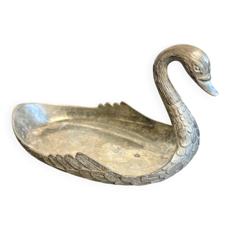 Vide-poche en forme de cygne - Métal Argenté - Élégance Vintage