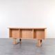 Oak Freestanding Desk by Torben Valeur & Henning Jensen for Dyrlund, 1960s.