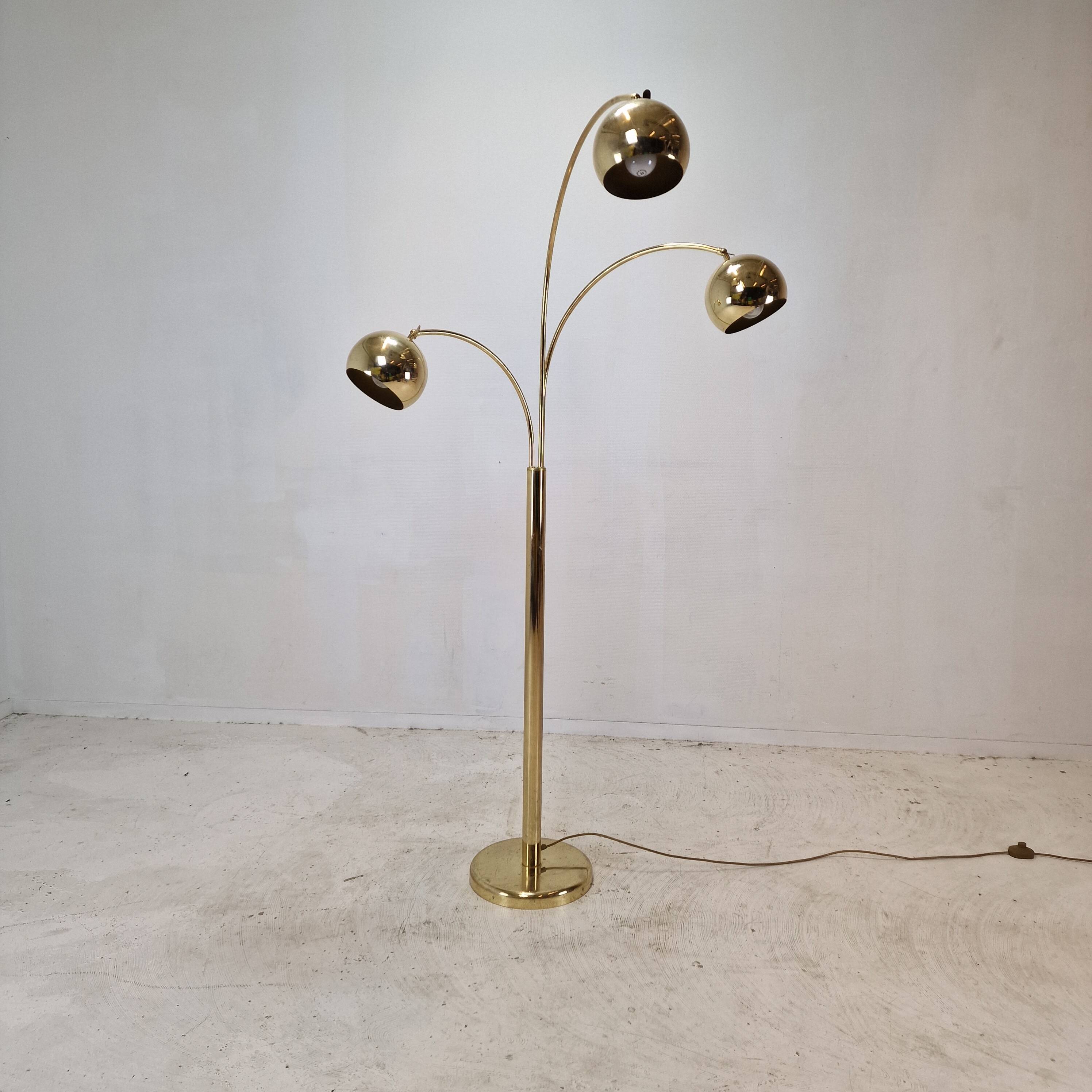 Floor Lamp With Brass, Germany 1970's