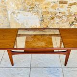 Vintage Teak and Glass Coffee Table by G Plan, Circa 1960s