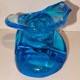 "Eole" Candle Holder in Saint-Louis Crystal – Azure Blue