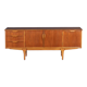 Retro 1960s teak jentique mid century sideboard with folded handles
