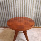 Round coffee table / side table in solid wood