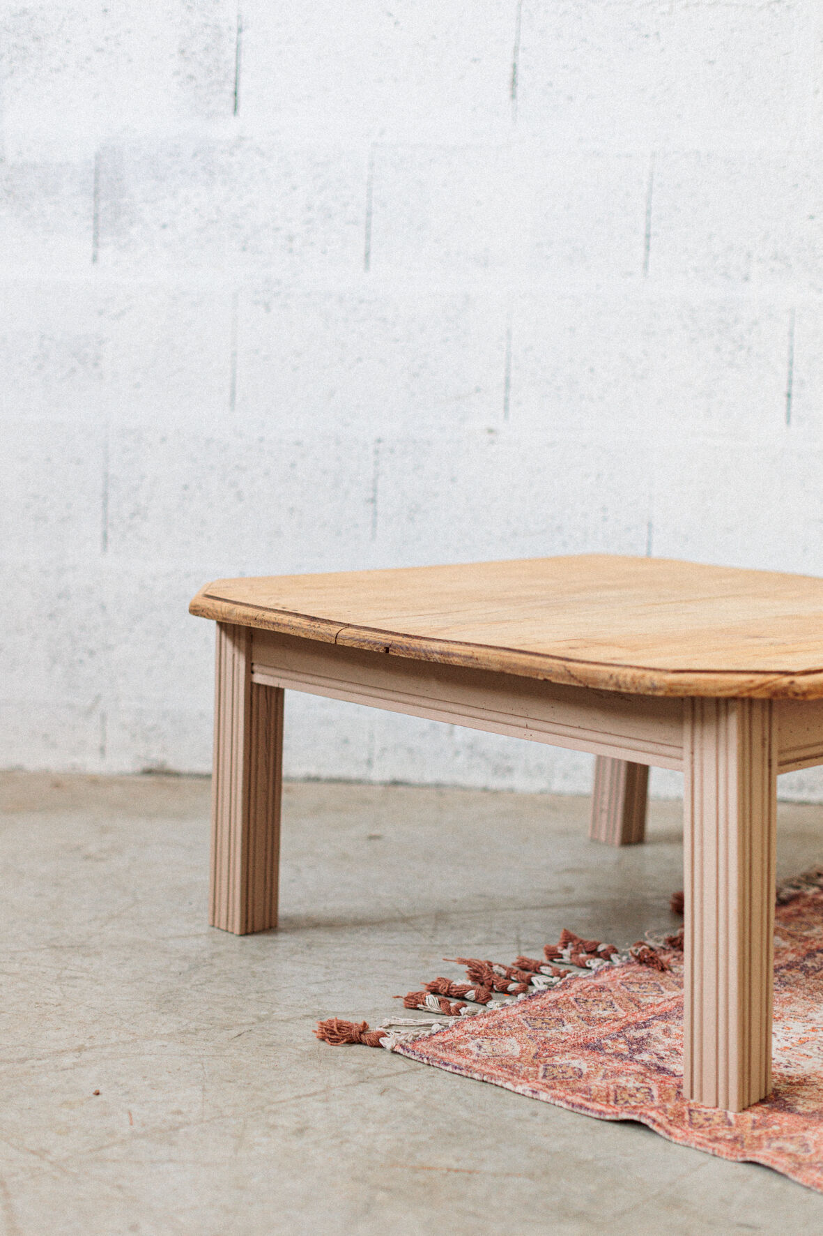 Coffee table square wood