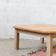 Coffee table square wood