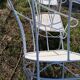 suite de 4 fauteuils de jardin en metal
