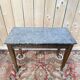 Louis XVI Style Console Table – Carved Oak & Marble Top