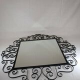 Wrought iron mirror