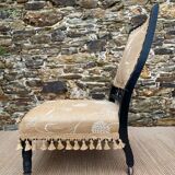 Chaise ancienne , chauffeuse fin XIXe