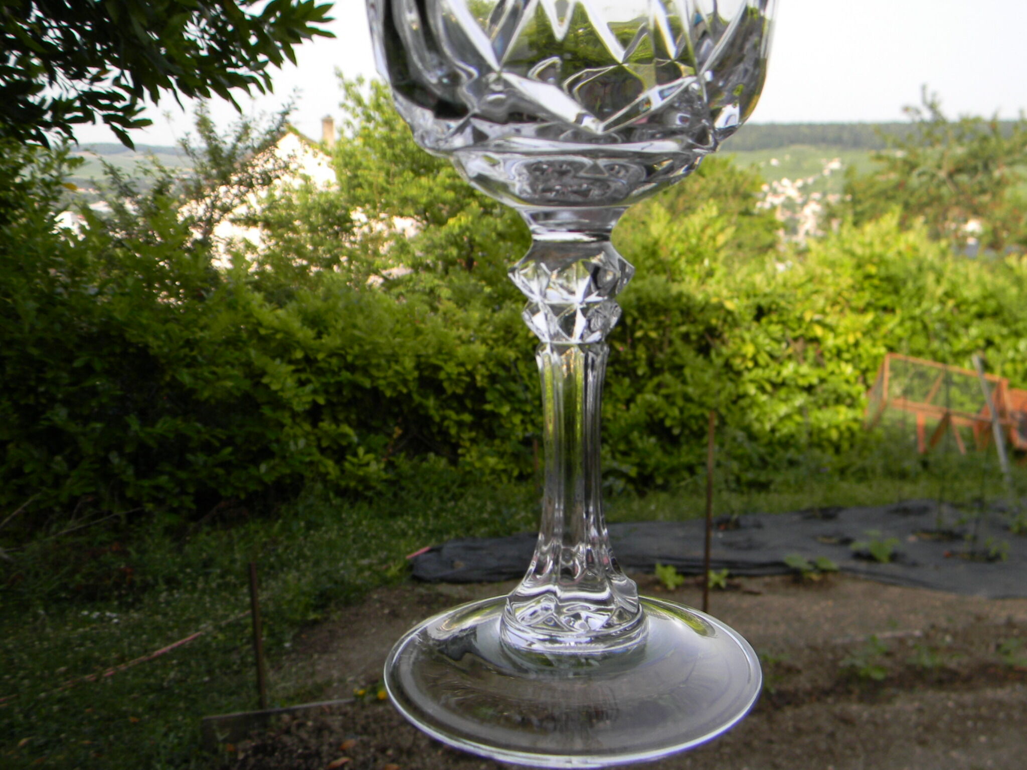 Lot de 6 verres à eau en cristal d'Arques modèle auteuil