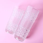 Set of 2 Glass Vases CandleWax by František Pečený / Czech Republic / 1972