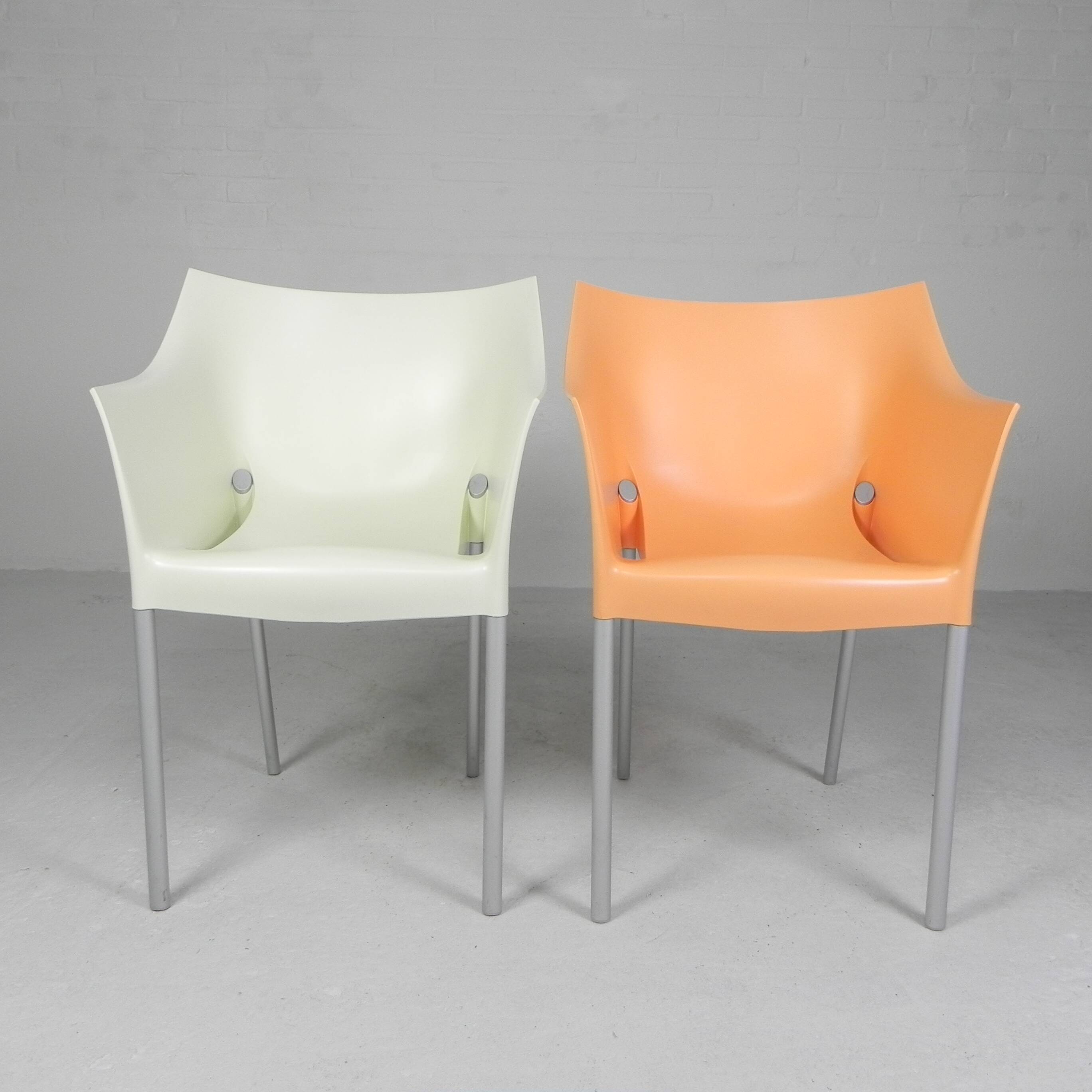Set of 2 Dr NO chairs by Starck for Kartell, 1990s