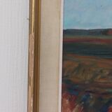 Original mid-century Swedish oil on panel – “Bold Landscape”