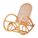 Rocking-chair ancien cannage et rotin bambou